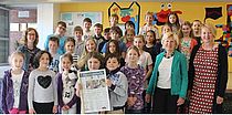 Zeitungspate an der Schule in Donaustauf